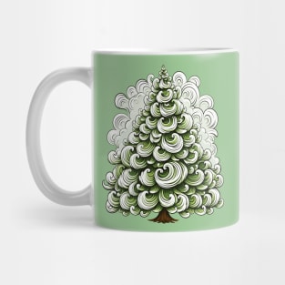 Christmas Tree Swirls Mug